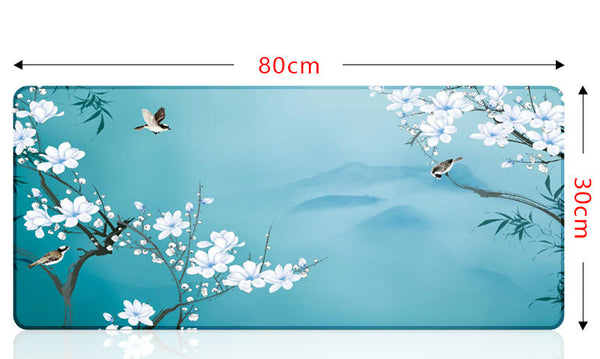 Disint Extended Gaming Mouse Pad - Magnolia Bloom